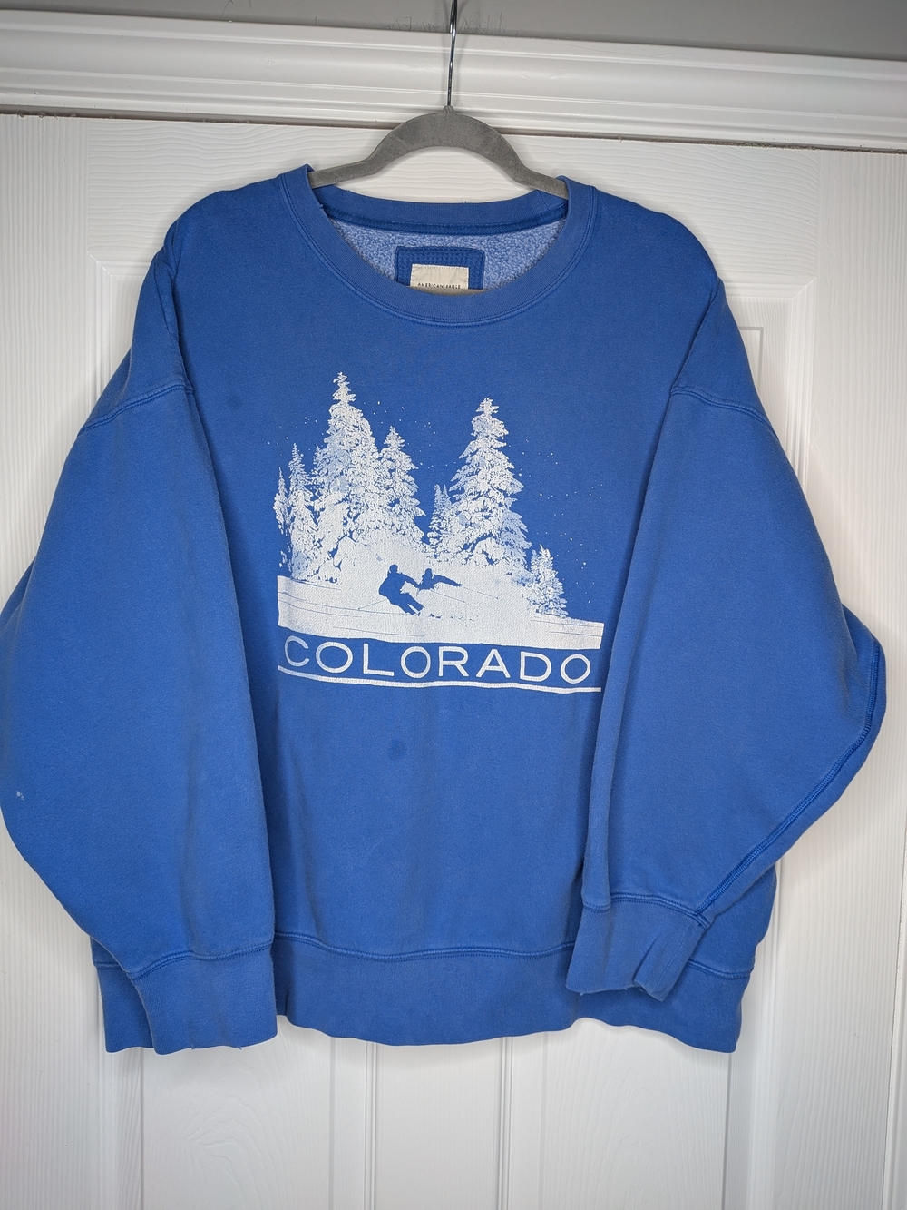 American Eagle Outfitters Blue Colorado Graphic Crewneck